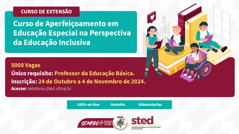 UFMA oferta 5000 vagas para o curso a distância de Educação Especial na