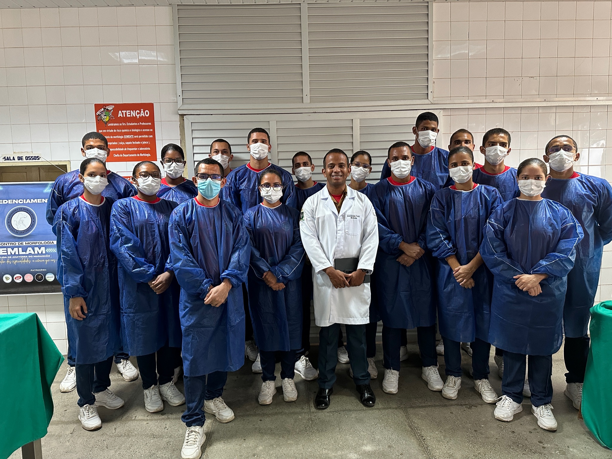 “II Oficina Anatômica” reuniu estudantes de saúde da UFMA e Cadetes do CFO de Bombeiros Militares do Maranhão, na Cidade Universitária