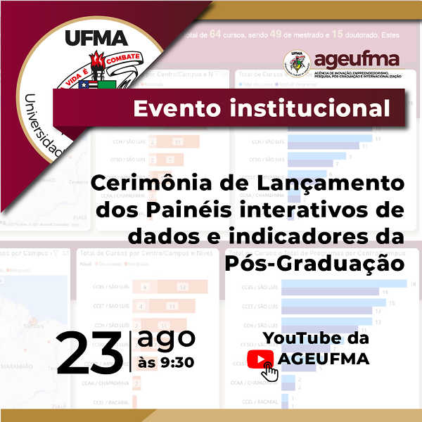 AGEUFMA realizará cerimônia de lançamento de Painéis interativos de dados e indicadores da pós-graduação.png