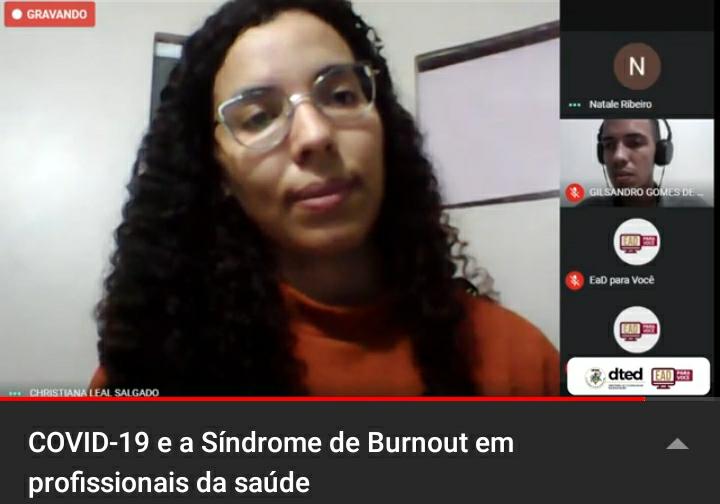 Covid-19 e a síndrome de Burnout em profissionais da saúde é tema de webinário do canal “EaD para Você”.jpeg