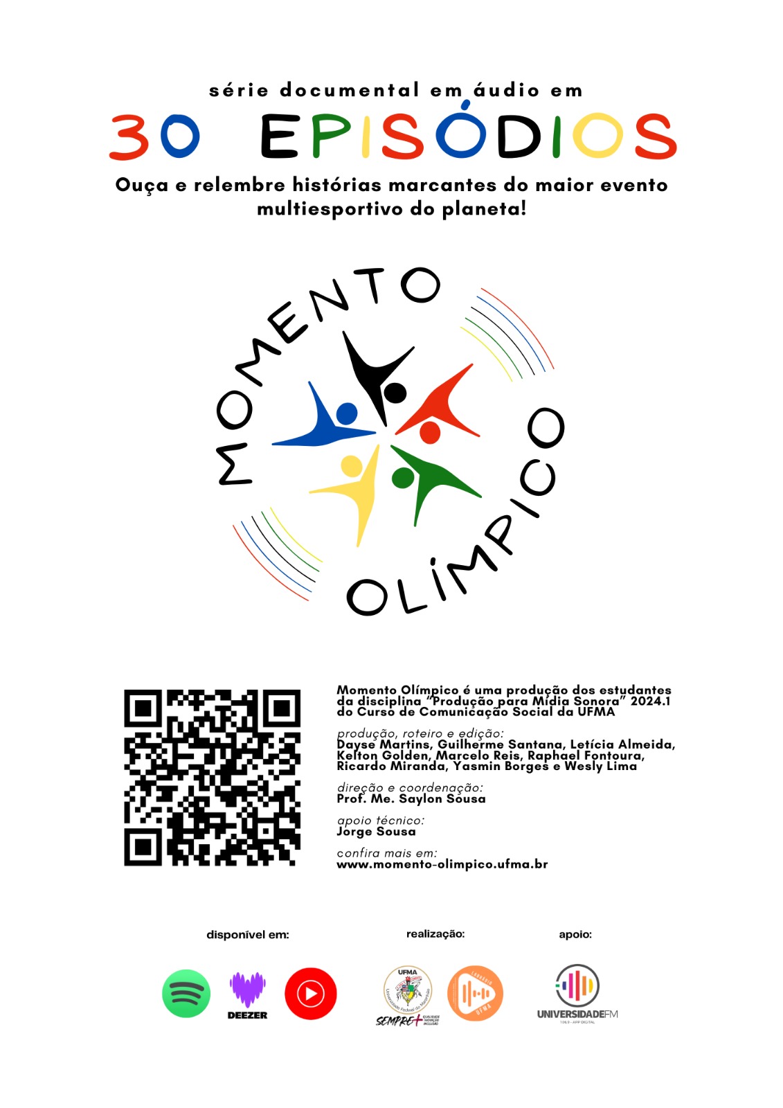 Discentes de Comunicação da UFMA lançam Programa "Momento Olímpico" com histórias dos Jogos de Verão