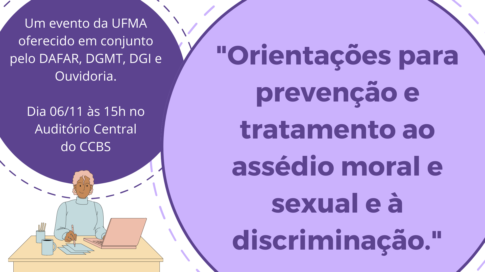 Evento do Curso de Farmácia debate prevenção e tratamento de assédios e discriminações, nesta segunda-feira, na UFMA