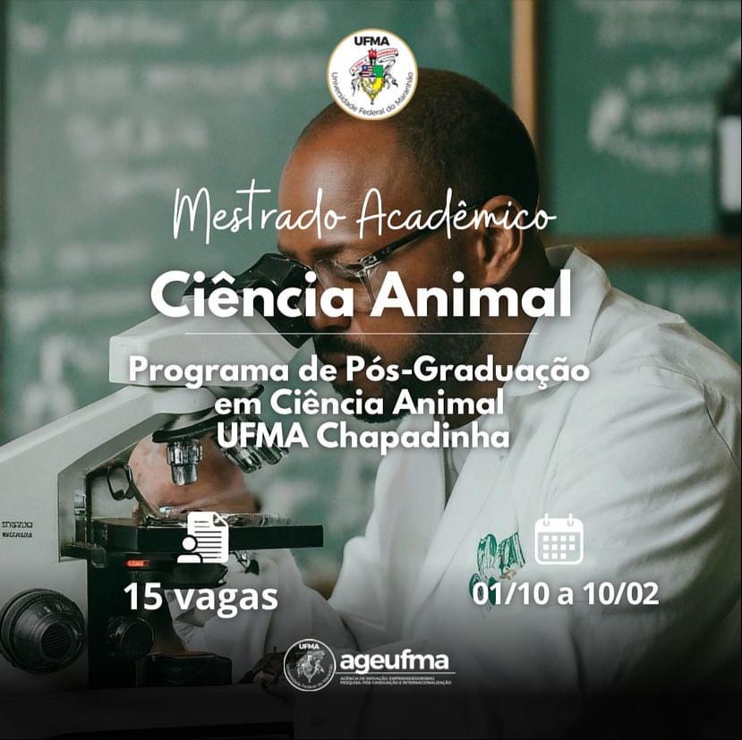 UFMA abre inscrições para mestrado em Ciência Animal até amanhã, 10