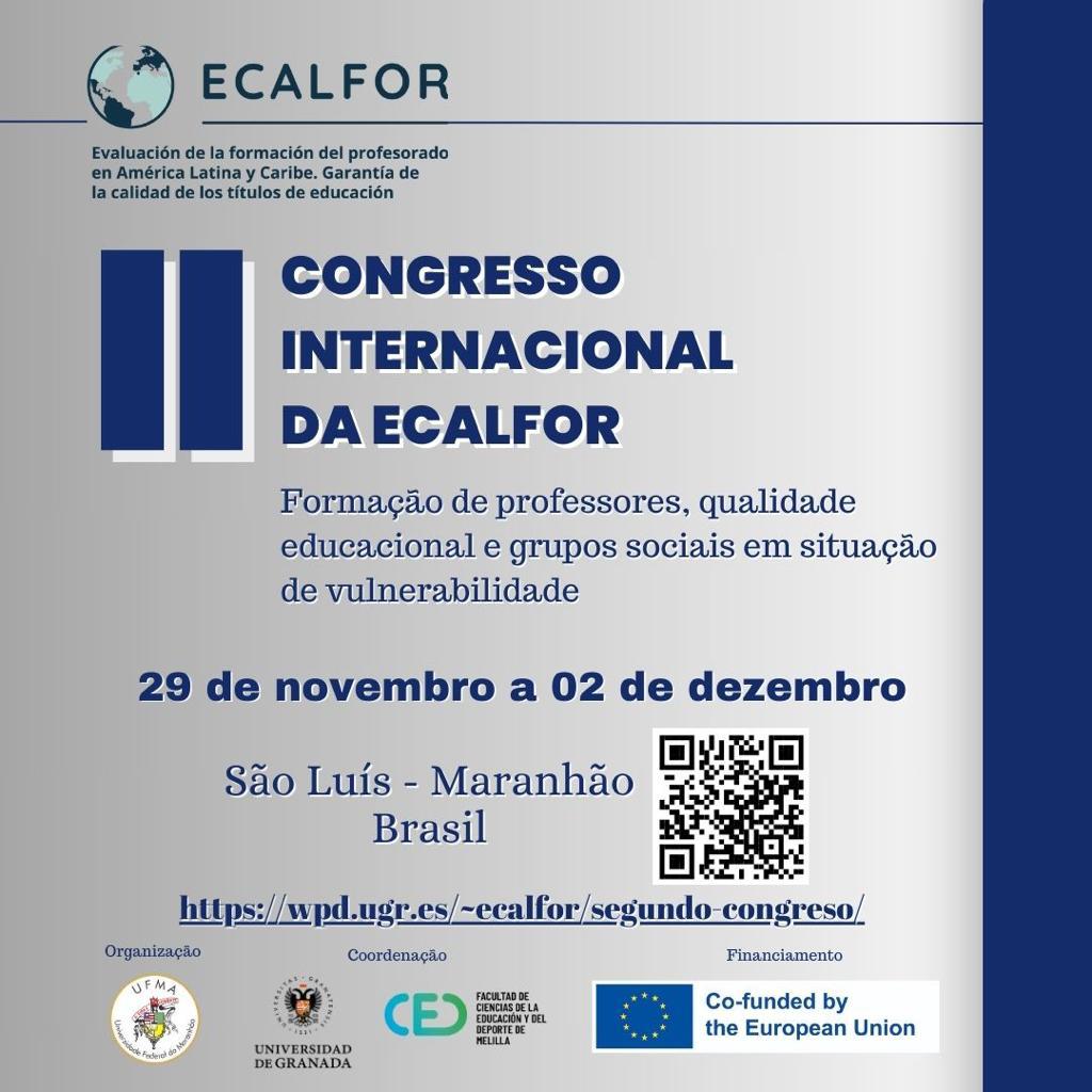 Inscrições para o II Congresso Internacional Ecalfor estão abertas até dia 05 de novembro