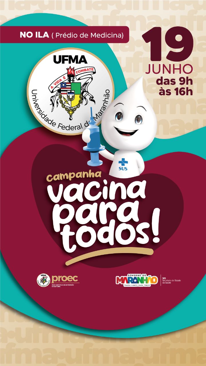 Projeto "Universidade Promotora de Saúde" promove campanha "Vacina para todos" nessa segunda-feira, 19.