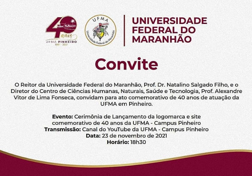 Reitor preside, nesta terça, ato comemorativo dos 40 anos de atuação da UFMA, em Pinheiro.jpg