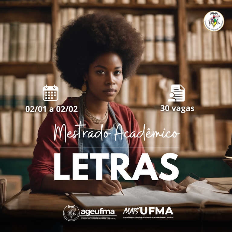 UFMA abre Inscrições para Mestrado em Letras com 30 vagas