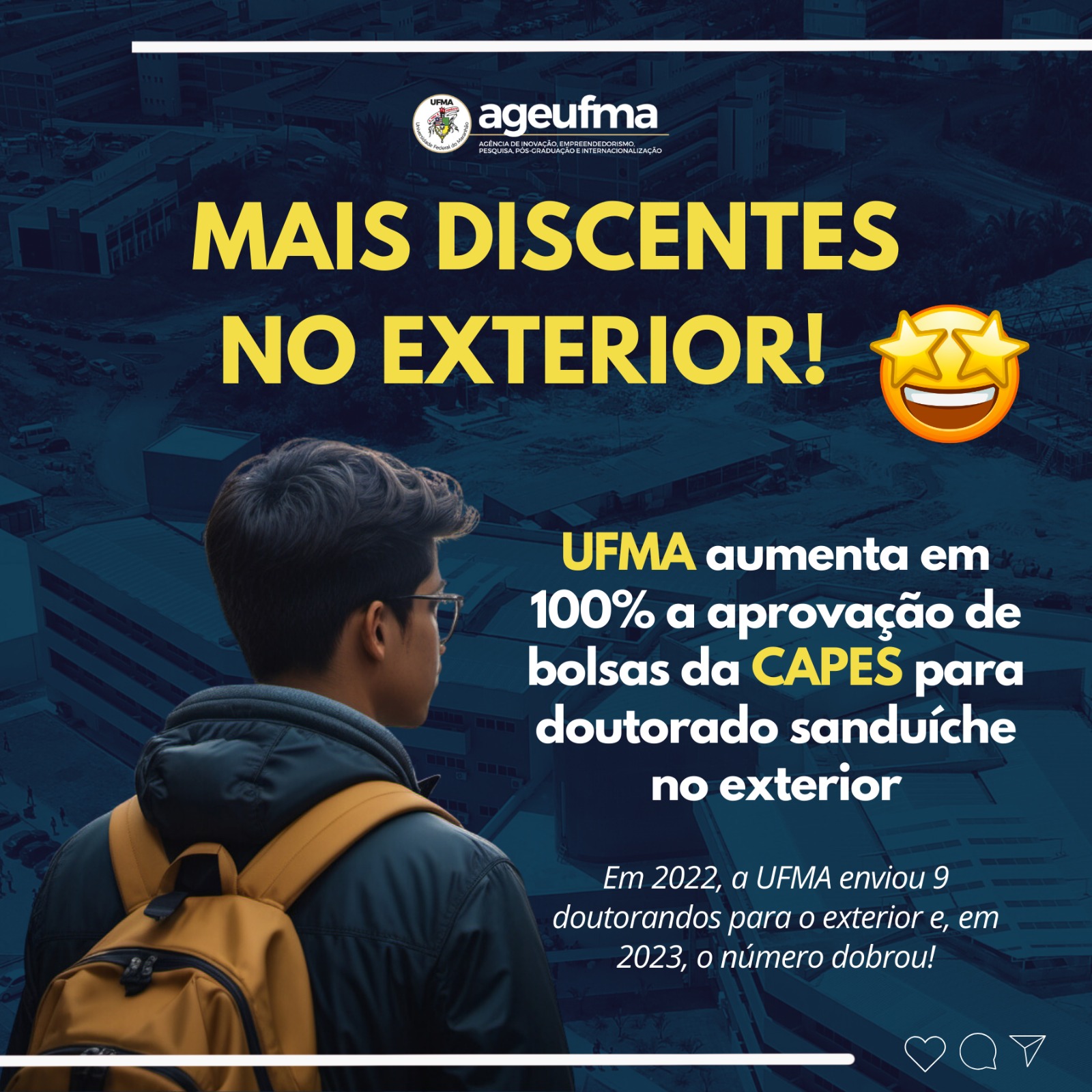 UFMA aumenta em 100% a aprovação de bolsas CAPES para doutorado sanduíche no exterior