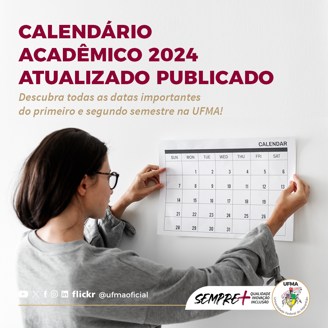 UFMA divulga calendário acadêmico atualizado
