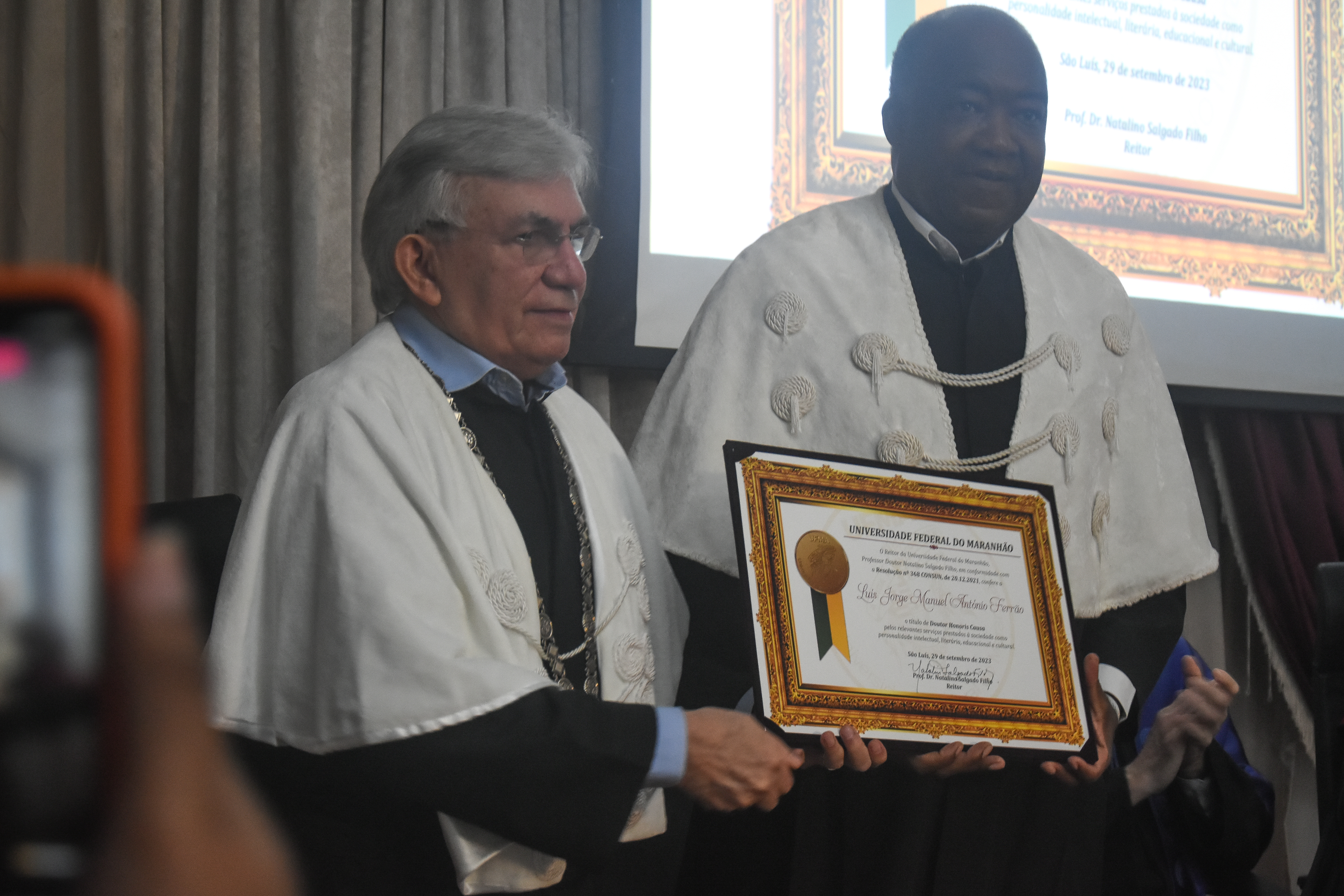 UFMA outorga título de Doutor Honoris Causa a reitor da Universidade Pedagógica de Maputo, Jorge Ferrão