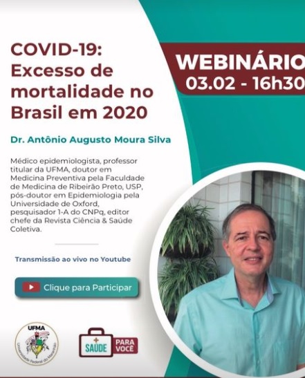 UFMA realiza, amanhã, webinário com o professor Augusto Moura para falar sobre a mortalidade no Brasil.jpg