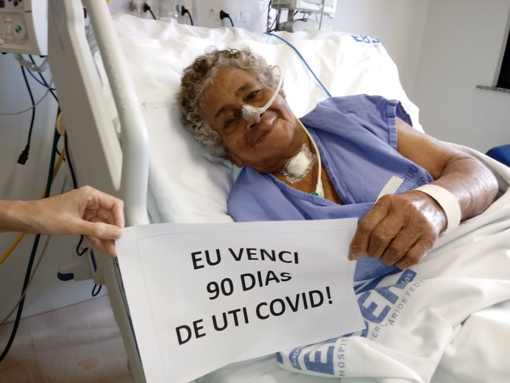 Luzia Angelita Costa Almeida vence a COVID-19