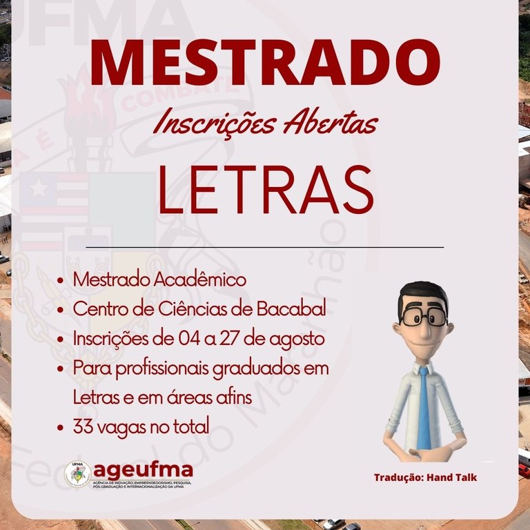 Mestrado Profissional em Letras recebe inscrições até esta quinta-feira –  UFMS