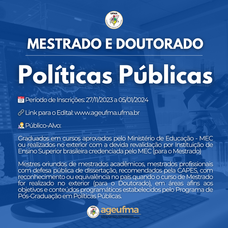 Programas de pós-graduação abrem inscrições para cursos de mestrado e  doutorado – UFMS