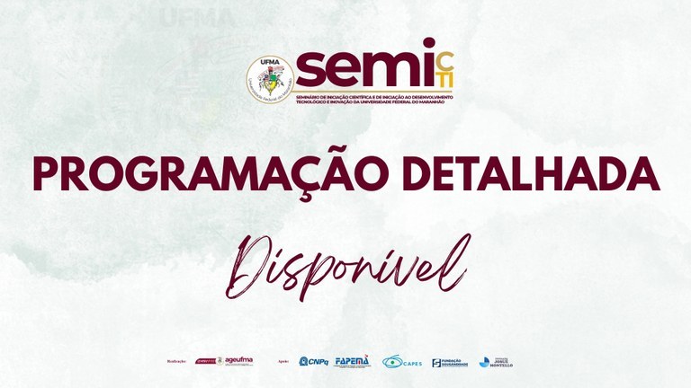 Banner programação SEMIC 2025