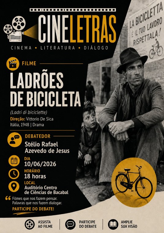 CINELETRAS apresenta: Ladrões de Bicicleta — um clássico que inspira reflexão