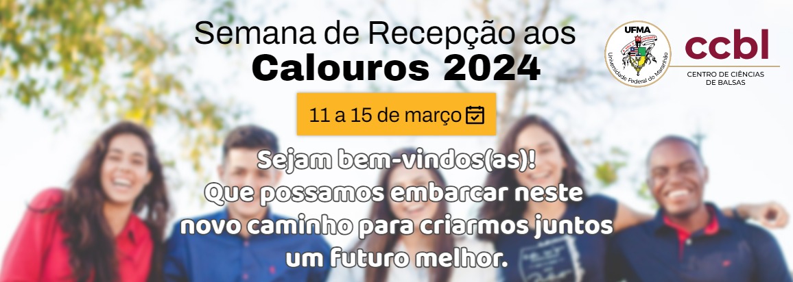 Banner Recepção Calouros 2024