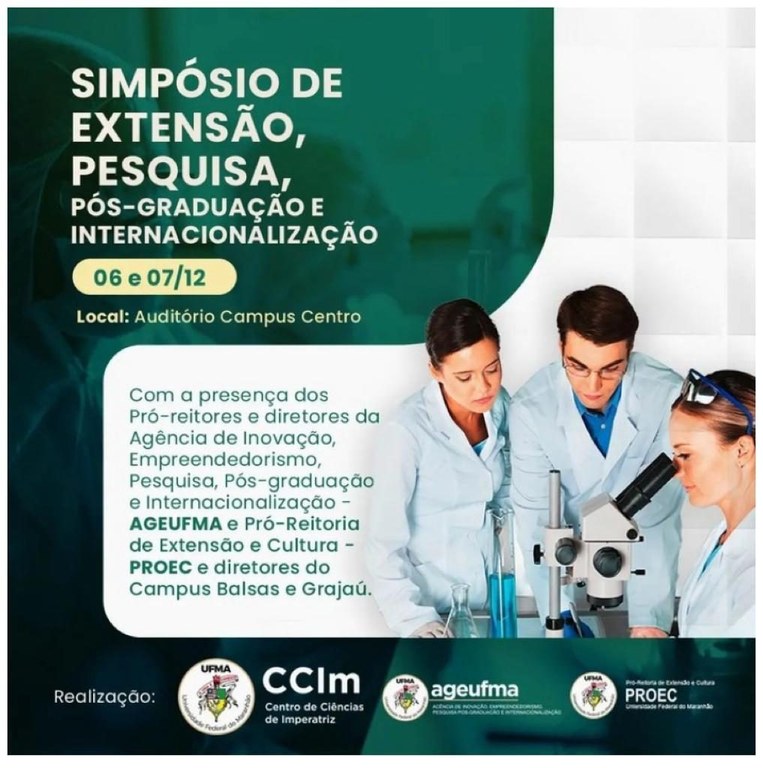 I Simpósio de Extensão, Pesquisa, Pós-Graduação e Internacionalização