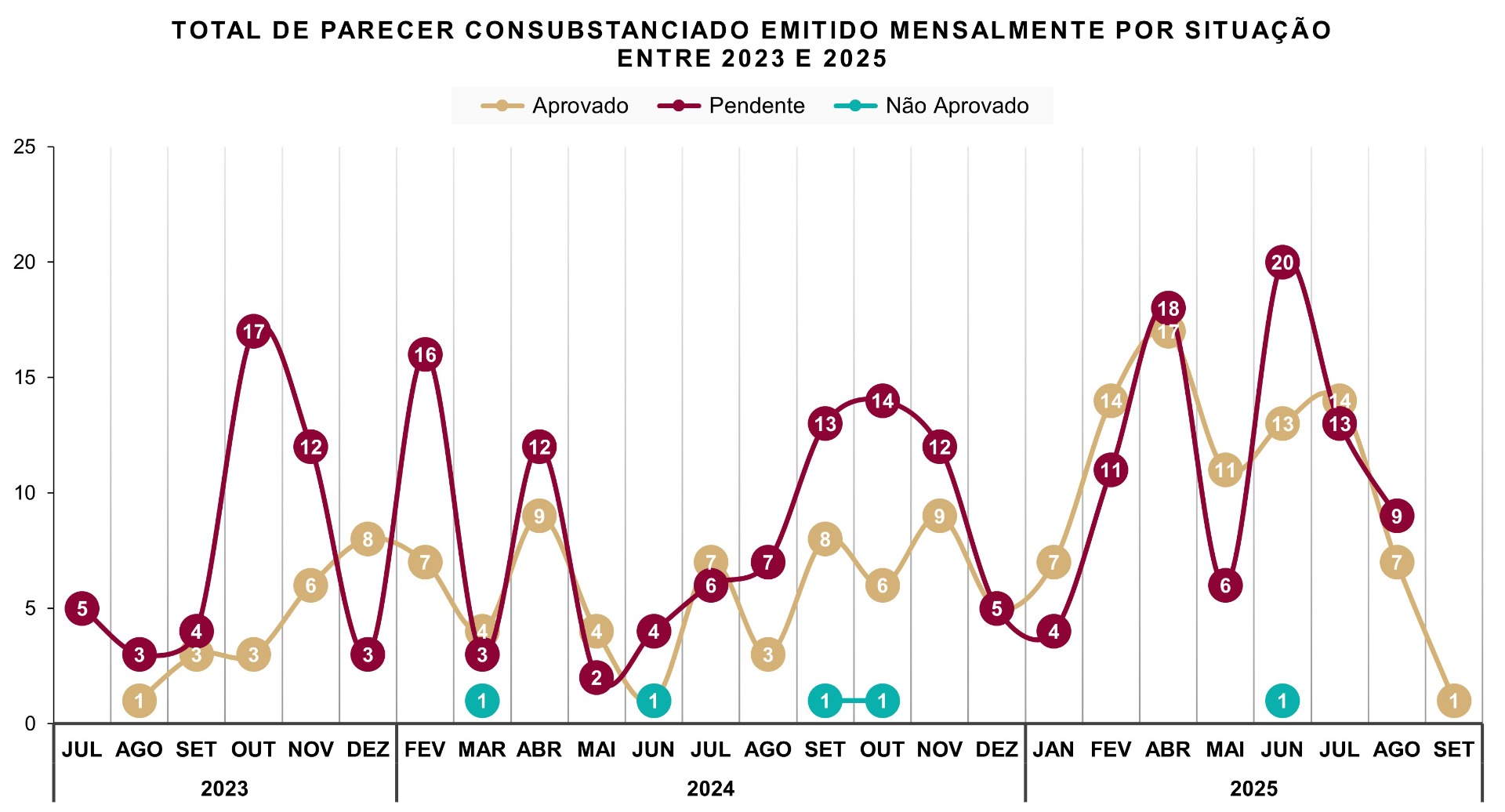 01 Relatório Estatístico 01 Geral - PARECER CONSUBSTANCIADO EMITIDO MENSALMENTE POR SITUAÇÃO.jpg