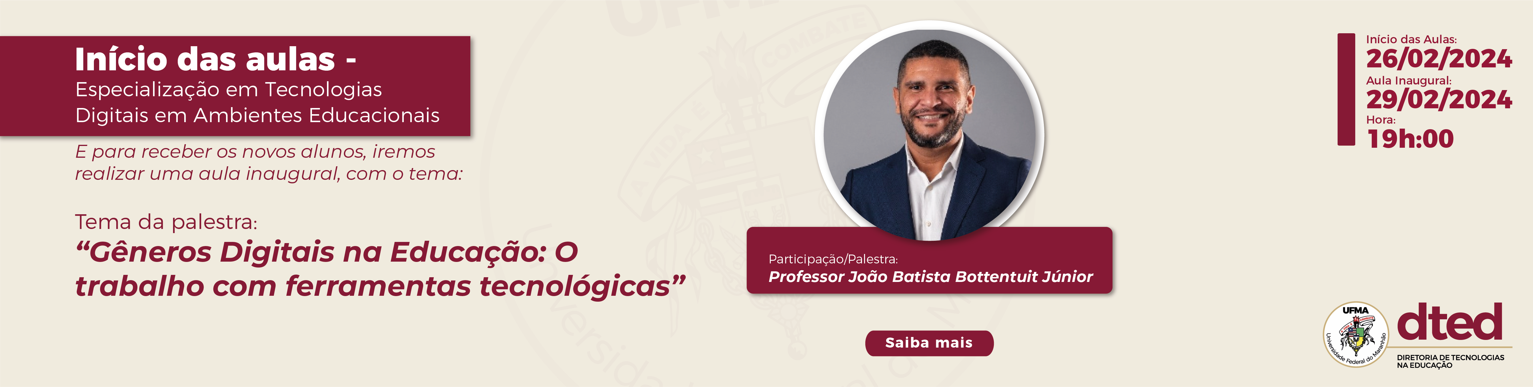AULA INAUGURAL - Professor João Batista Bottentuit Júnior- Portal Banner.png