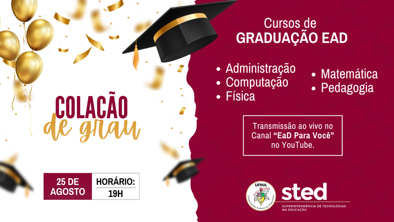 colação de grau agos 2026
