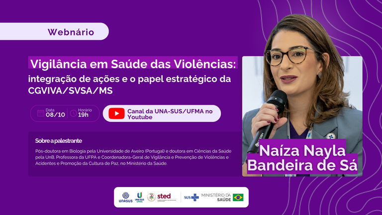 Banner Vigilância em Saúde das Violências integração de ações e o papel estratégico da CGVIVASVSAMS