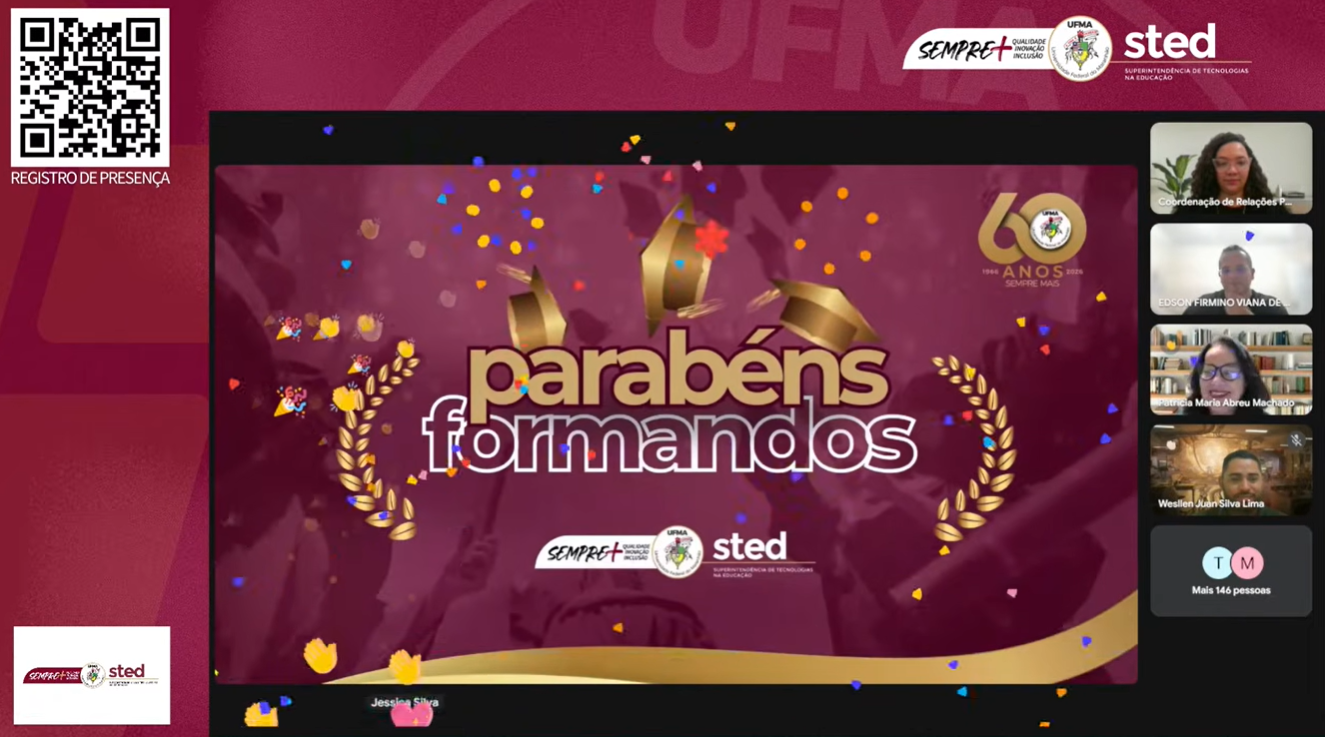 STED concede outorga de grau a 120 estudantes da graduação EaD e celebra formação de novos profissionais no Maranhão