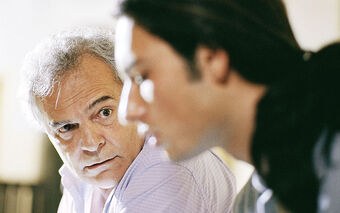 Othon Bastos e Rodrigo Santoro em ''Bicho de Sete Cabeças''