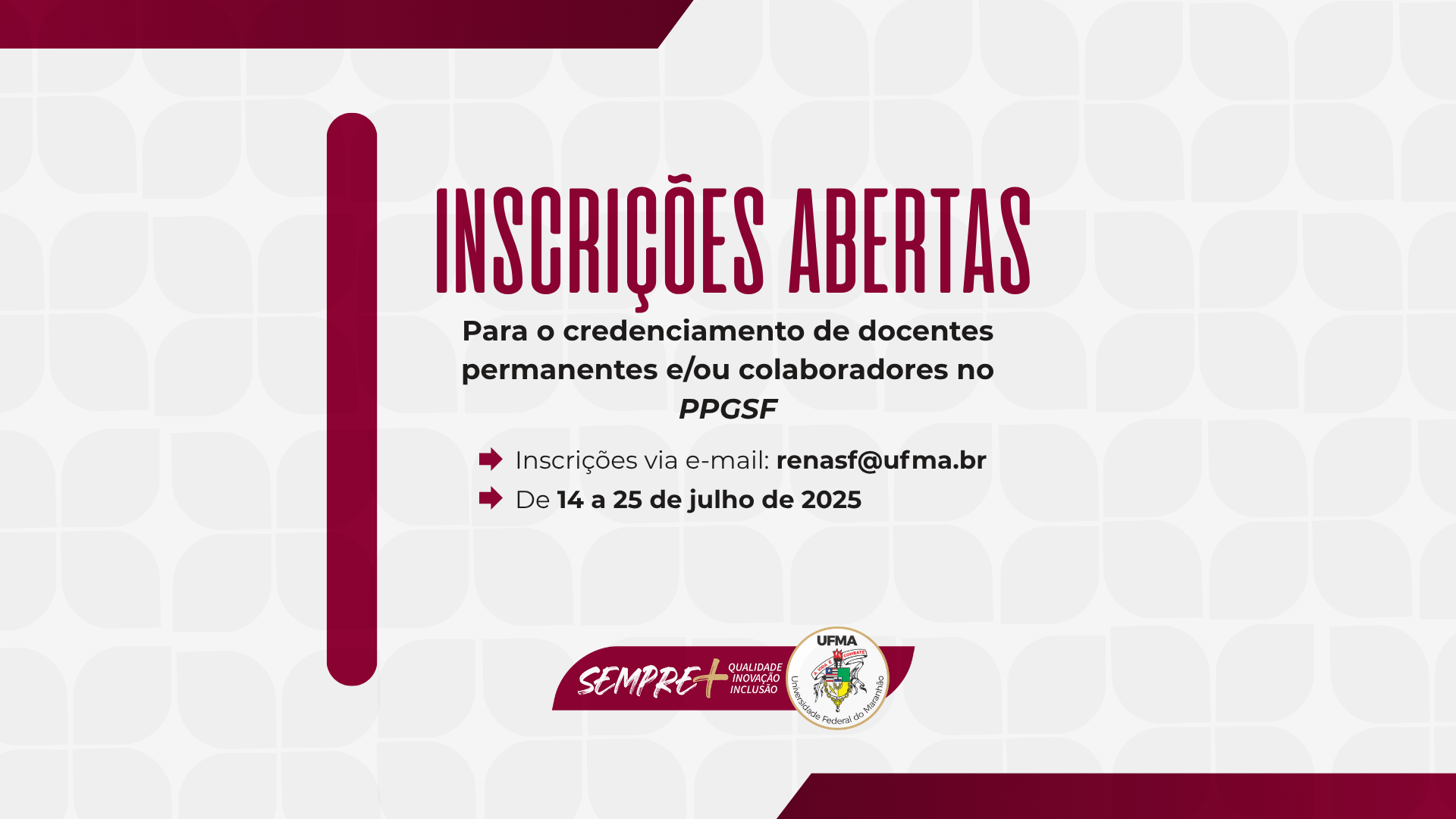 Programa de Pós-graduação em Saúde da Família - PPGSF/RENASF abre edital para credenciamento de docentes