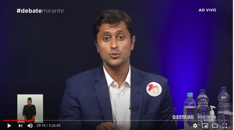 Duarte Jr no debate Imirante/OEstado