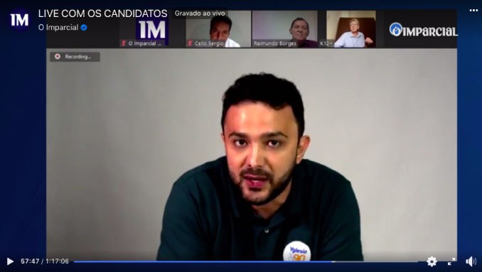 Yglesio Moyses na live O Imparcial