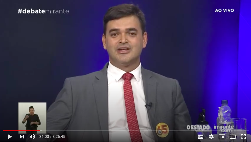 Rubens Pereira Jr no debate Imirante/OEstado
