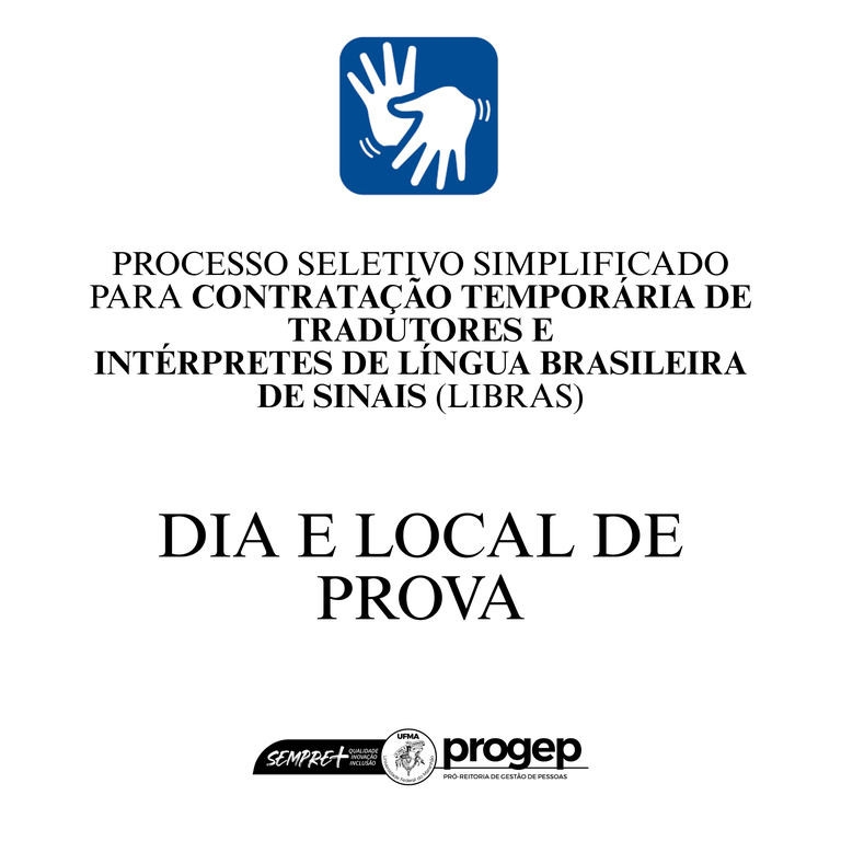 Dia e Local de Prova EDITAL 370-2025 - INTÉRPRETE DE LIBRAS