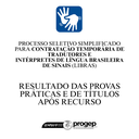 Resultado Preliminar Provas Práticas e de Títulos EDITAL 370-2025 - INTÉRPRETE DE LIBRAS