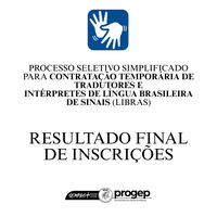 Resultado filnal de inscrição EDITAL 370-2025 - INTÉRPRETE DE LIBRAS