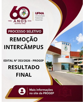 Resultado Final Processo Seletivo de Remoção Intercâmpus edital 353/2026 - PROGEP