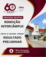 Resultado Preliminar Processo Seletivo de Remoção Intercâmpus edital 353/2026 - PROGEP