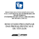 Resultado Preliminar Provas Práticas e de Títulos EDITAL 370-2025 - INTÉRPRETE DE LIBRAS