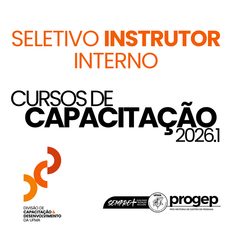 Seletivo Instrutor Interno Cursos De Capacitação 2026.1