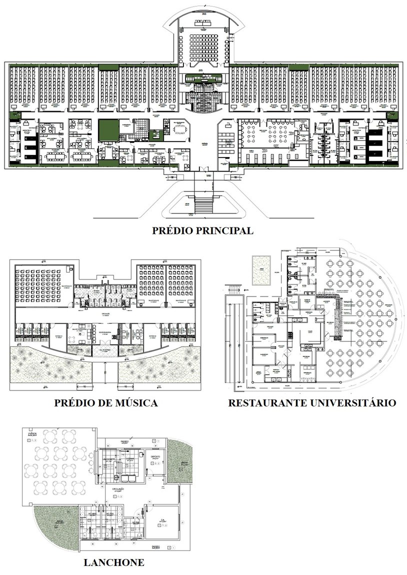 Salas de aulas: ciências sociais., - Detalhes do Bloco DWG