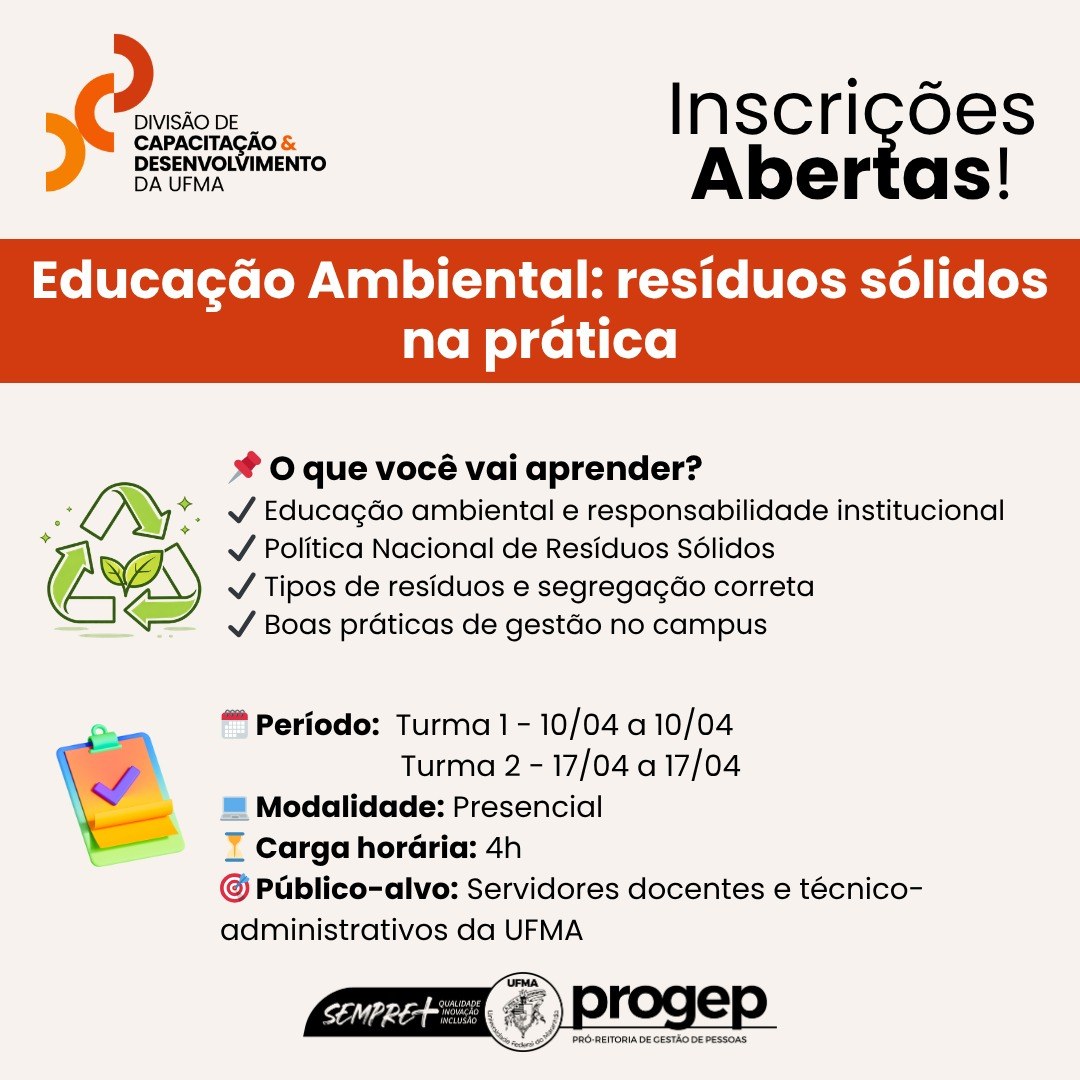INSCRIÇÕES ABERTAS