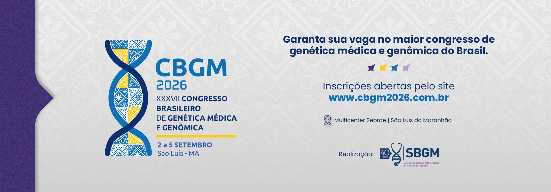 Com apoio da UFMA, 37º Congresso Brasileiro de Genética Médica e Genômica será realizado em São Luís