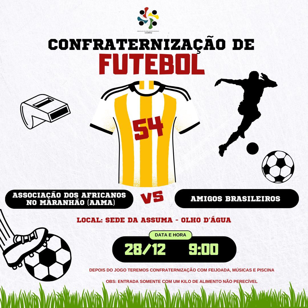 11ª Confraternização Esportiva África x Brasil ocorre neste sábado, 28, na sede da ASSUMA