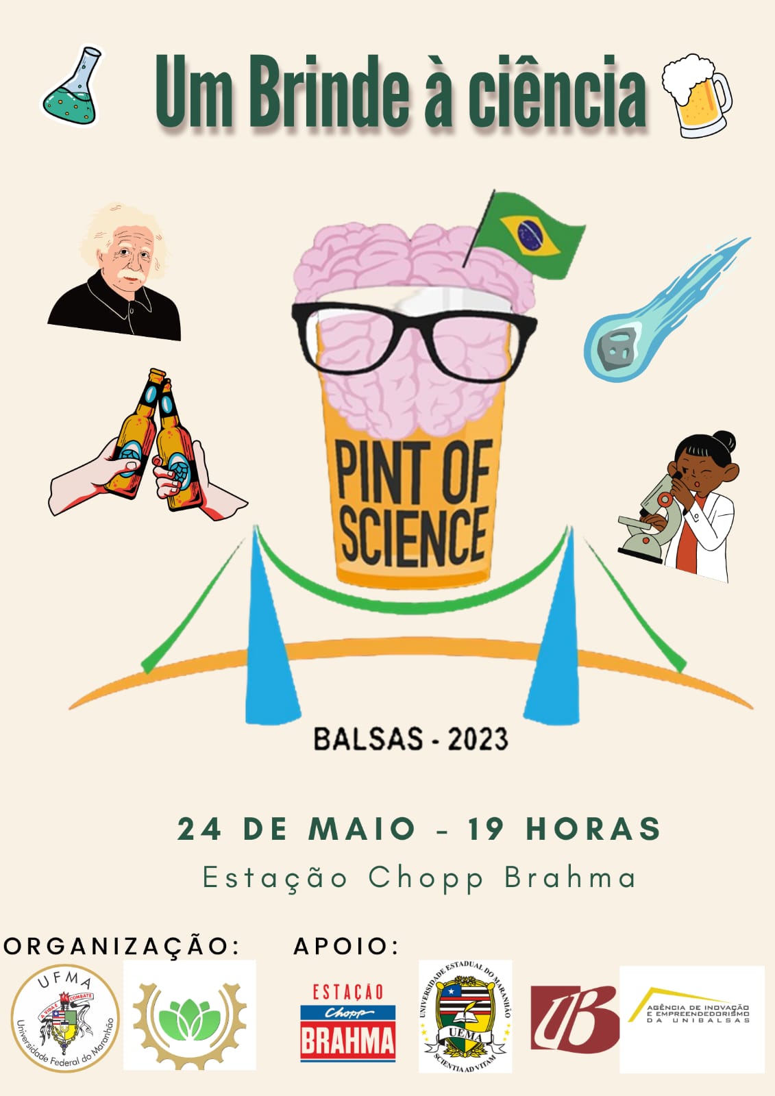 “Um brinde à ciência”: Professores, alunos e pesquisadores do Centro de Ciências de Balsas participam de evento que une divulgação científica e lazer
