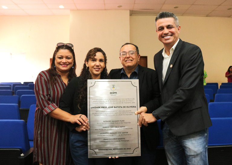“Unidade Centro” da UFMA Imperatriz é oficialmente renomeada para Unidade Professor José Batista de Oliveira
