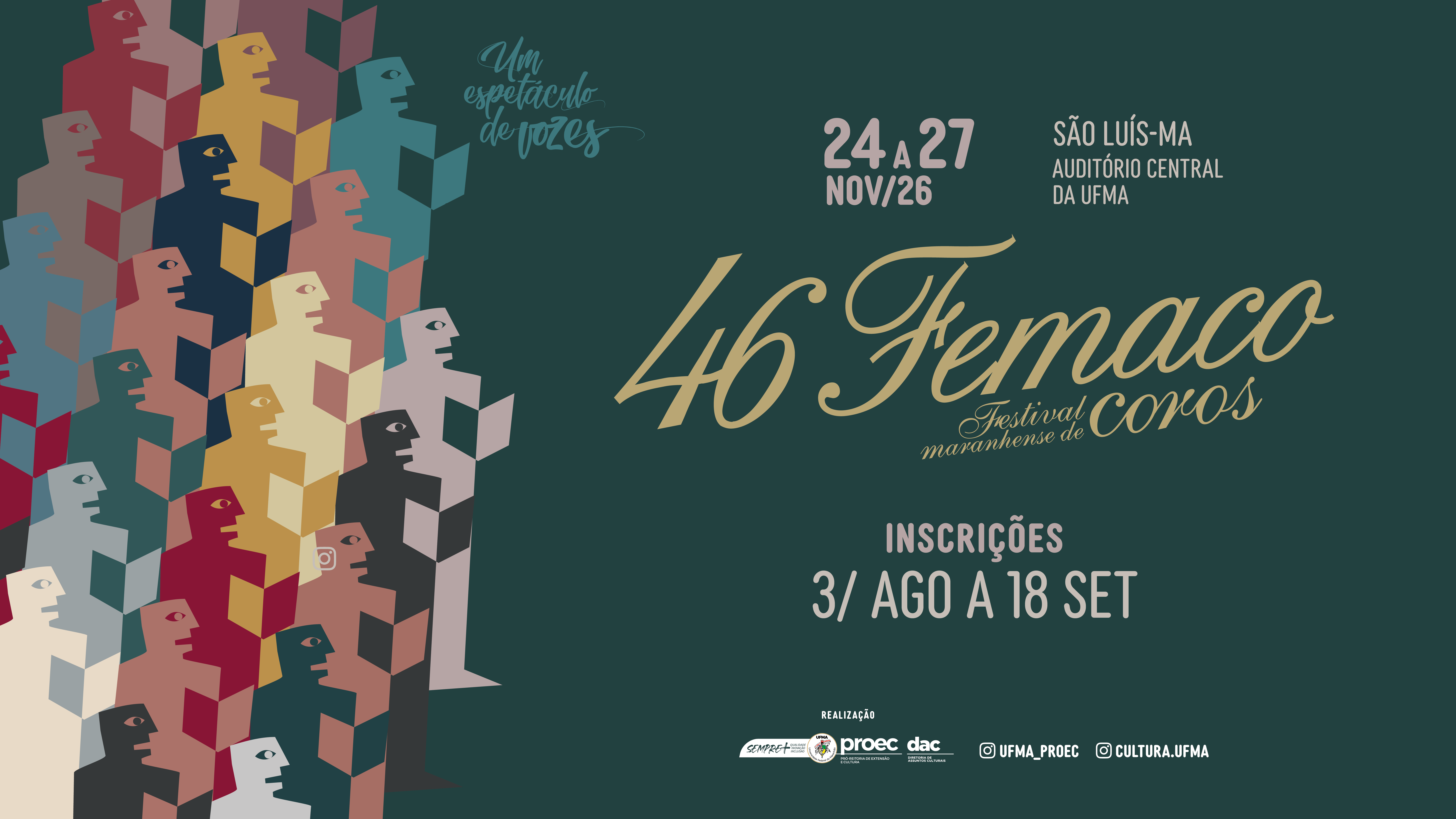46ª edição do Festival Maranhense de Coros está com inscrições abertas