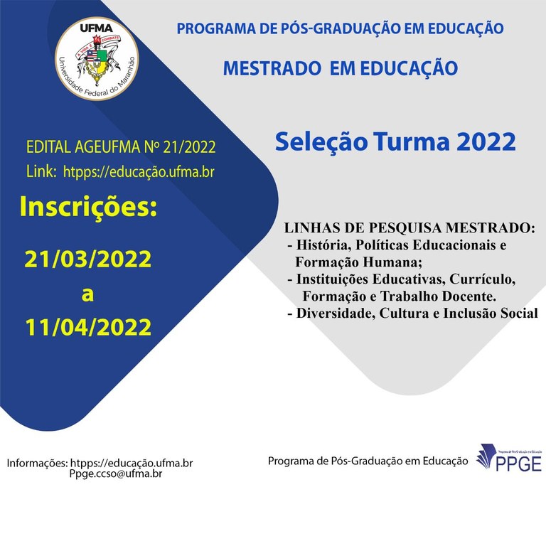 TURMA: MATUTINO E VESPERTINO/ 2022