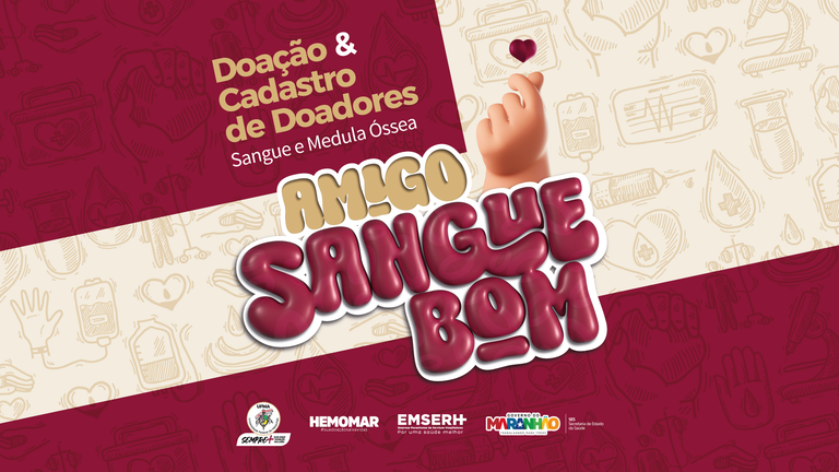 Amigo Sangue Bom: UFMA e Hemomar promovem campanha de doação de sangue e medula óssea