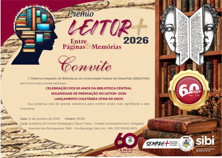 Biblioteca Central da UFMA encerra celebração dos 60 anos com programação especial