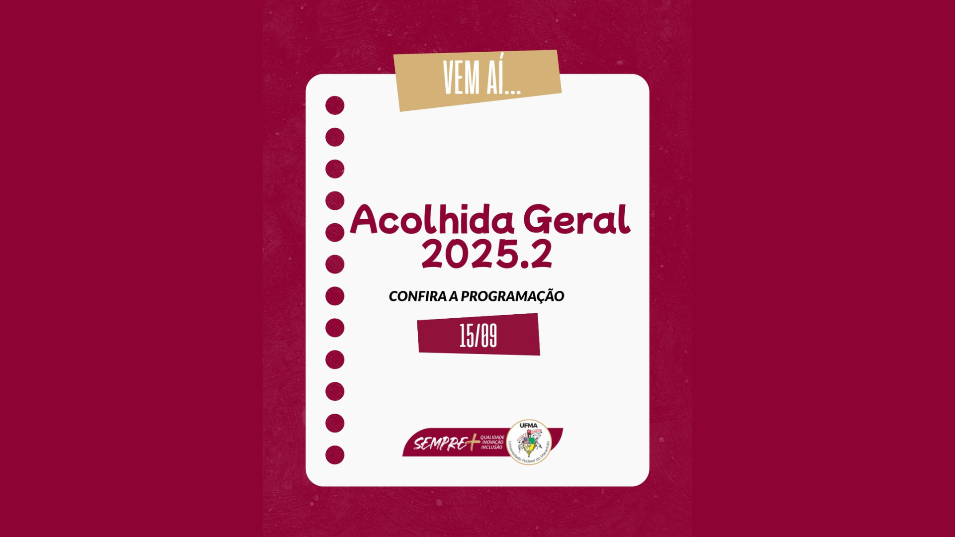 Câmpus Imperatriz inicia semestre 2025.2 com programação de acolhida para calouros e veteranos
